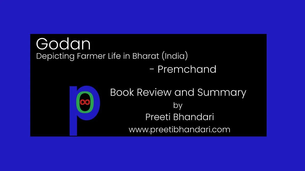Featured image for the post 'Summary of Godan in English: Munshi Premchand's Portrayal of Rural Bharat' by Preeti Bhandari. Explore the masterpiece 'Godan' by Munshi Premchand Ji, a novel portraying rural India.